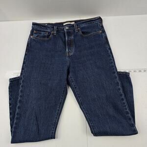 Levi's wedge button fly jeans blue denim womens size 29 medium wash‎ 5629
